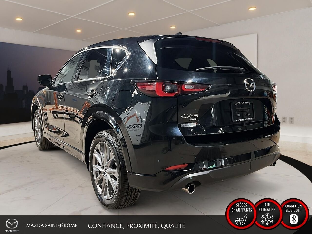 Mazda CX-5 GT | TOIT OUVRANT | CUIR | AWD | 2025 Noir Saint-Jérôme - photo #9