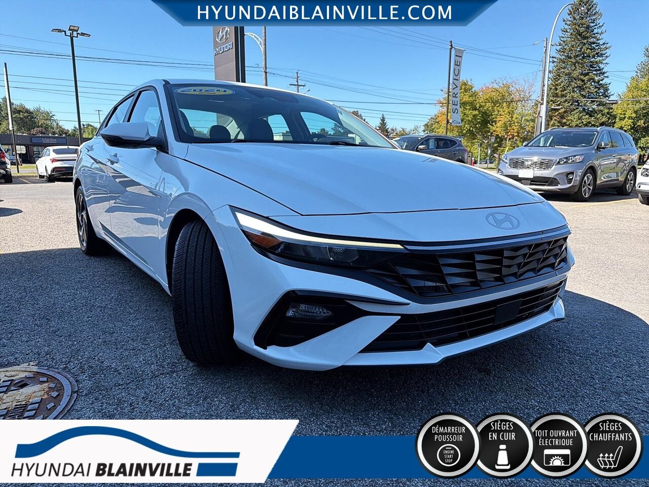 2024 Hyundai Elantra White Blainville - photo #2