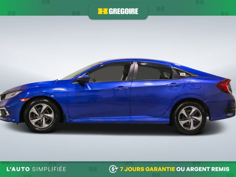 Honda Civic 821871 | LX AUTO AC GR ELECT CAMERA DE RECUL BLEUTOOTH 2019 Bleu Laval - photo #4