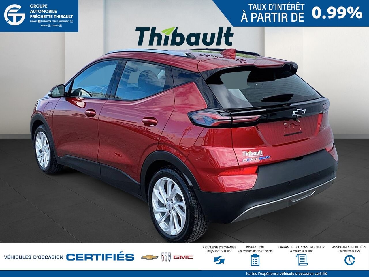 CHEVROLET BOLT EUV L Traction avant 4 portes LT 2023 Rouge Montmagny - photo #3