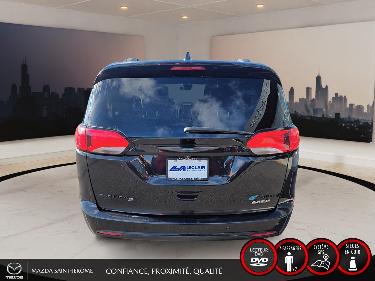 2020 Chrysler Pacifica Hybrid LIMITED S | JAMAIS ACCIDENTÉ | HYBRIDE RECHARGEABLE | TOIT PANO | CUIR | TV/DVD Black Saint-Jérôme - photo #6