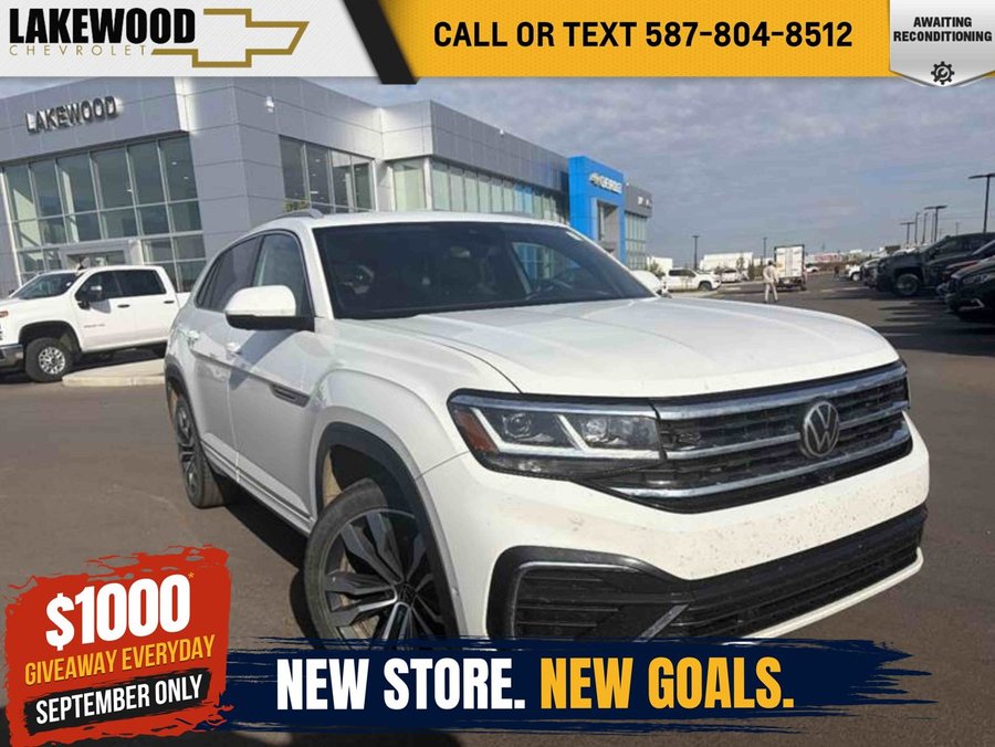 2020 Volkswagen Atlas Cross Sport Execline 4Motion 3.6L | Panoramic Sunroof White