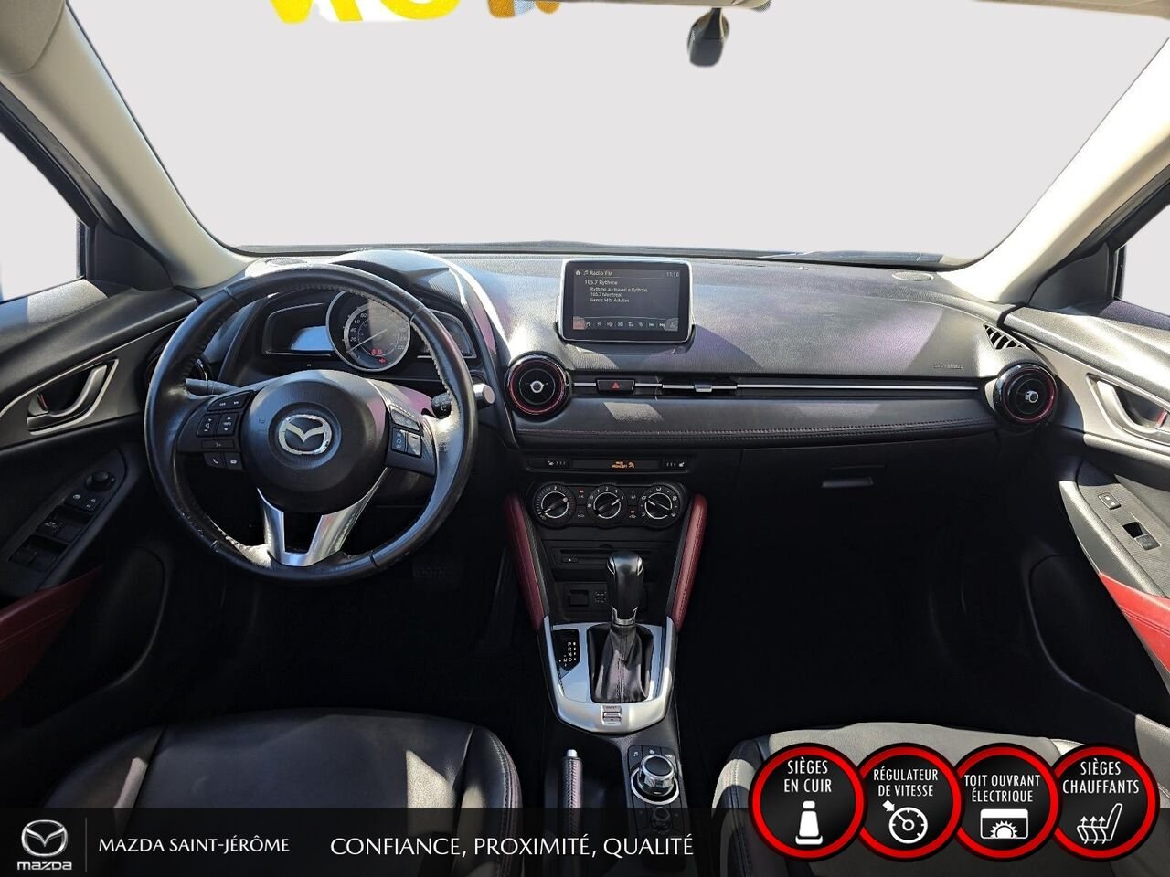 2016 Mazda CX-3 GS LUXURY | JAMAIS ACCIDENTÉ | TOIT OUVRANT | CUIR | MAGS Blue Saint-Jérôme - photo #21