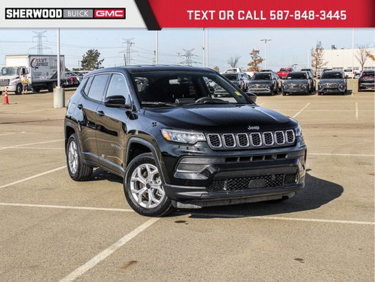 2025 Jeep Compass Sport 2.0T 4X4 | Heated Seats Black