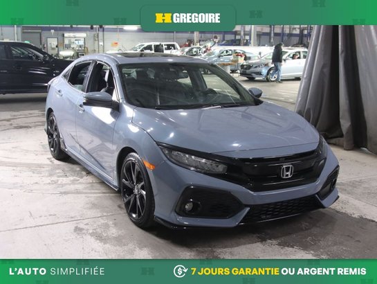 2019 Honda Civic SPORT TOURING AUTO A/C CUIR TOIT MAGS CAM RECUL Grey
