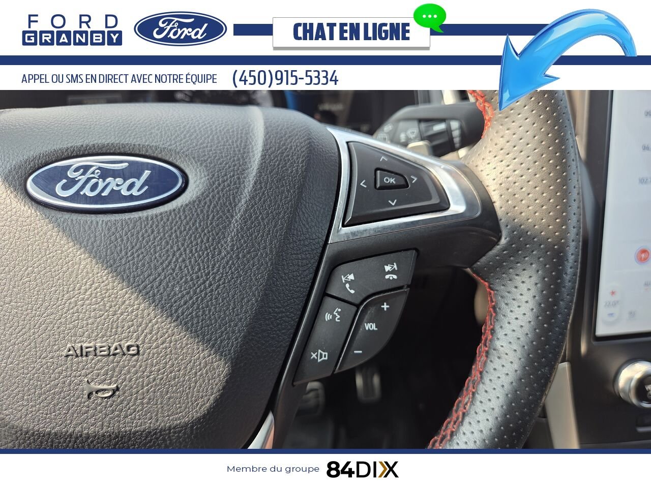 Ford Edge 2024 Blanc Granby - photo #11