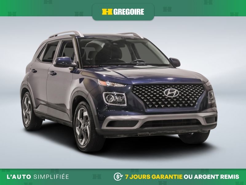 Hyundai Venue Ultimate AUTO AC CUIR TOIT NAV MAGS CAM RECUL BLEU 2021 Bleu