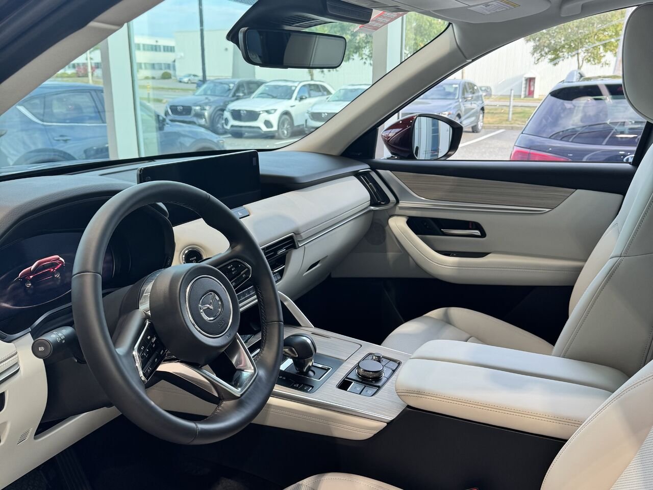 MAZDA CX-90 hybride rechargeable 2025 Rouge artisanal cristal métallisé Ste-Marie - photo #5