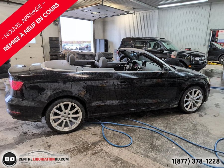 2015 Audi A3 2.0T Progressiv TSI QUATTRO CONVERTIBLE Black
