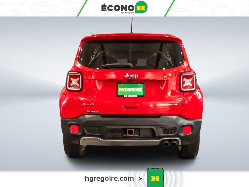 Jeep Renegade 822863A | Limited 4X4 CUIR TOIT NAV BLUETOOTH CAMÉRA MAGS 2018 Rouge Laval - photo #6