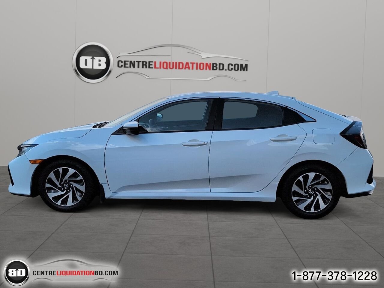 2017 Honda Civic Hayon LX CVT 5 portes | BD0438 White Granby - photo #8