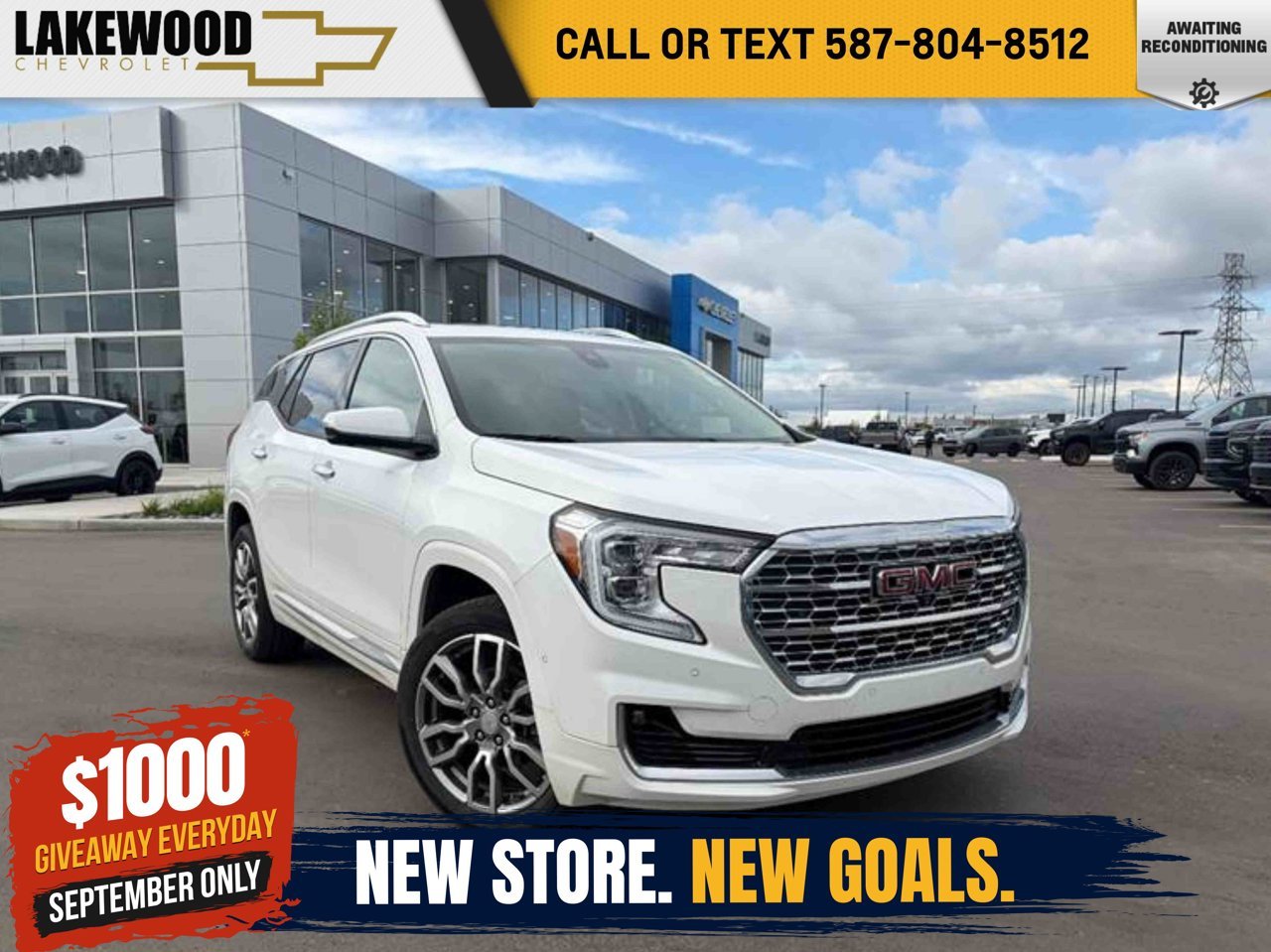 2024 GMC Terrain AWD 4dr Denali White Sherwood Park - photo #0