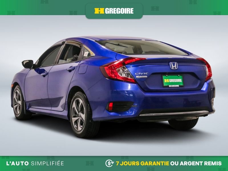 Honda Civic 821871 | LX AUTO AC GR ELECT CAMERA DE RECUL BLEUTOOTH 2019 Bleu Laval - photo #5