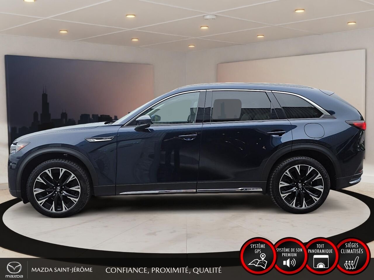 2025 Mazda CX-90 hybride rechargeable Blue Saint-Jérôme - photo #9