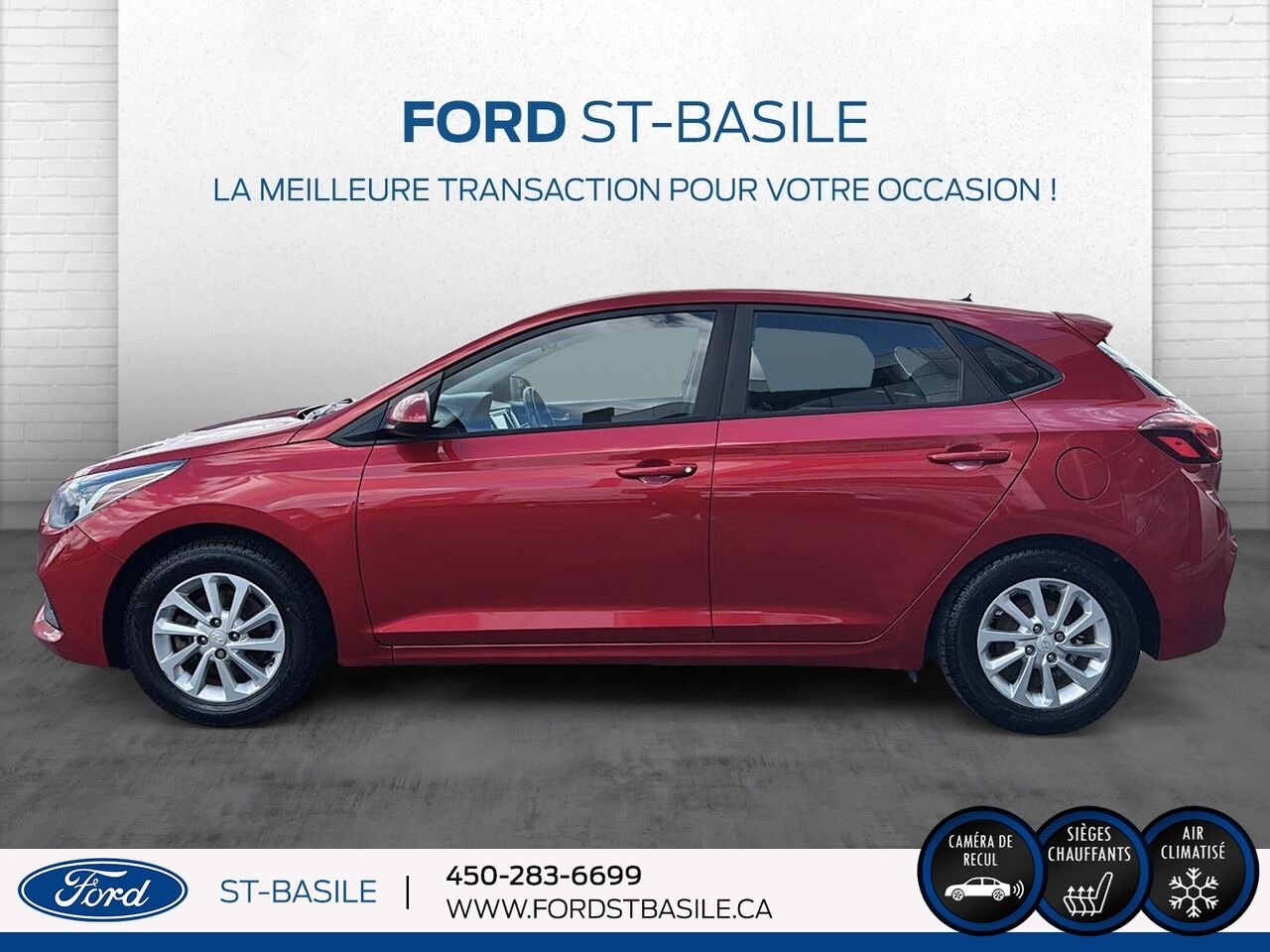 2019 HYUNDAI ACCENT Red Saint-Basile-le-Grand - photo #2