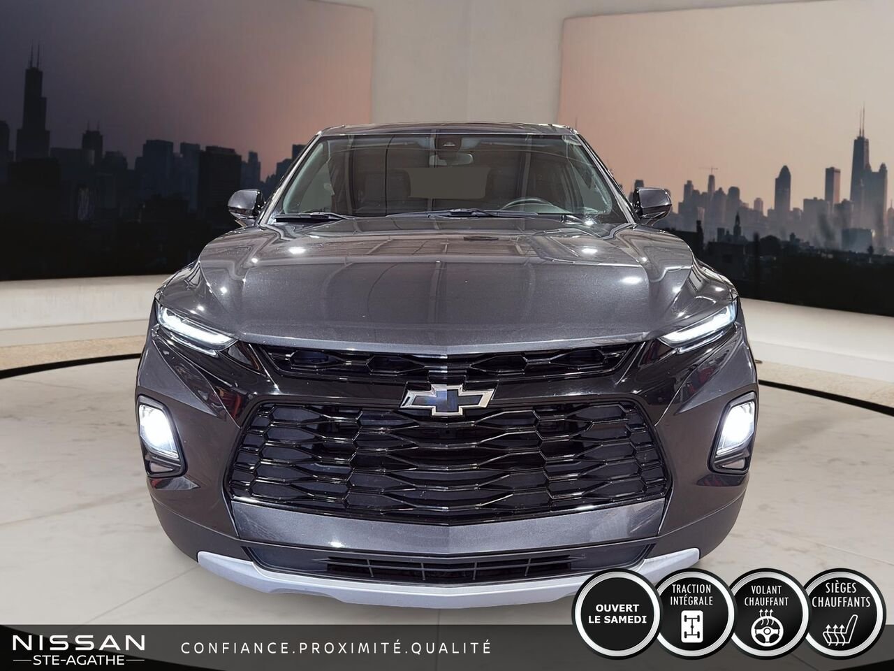 Chevrolet Blazer LT | TRACTION INTÉGRALE | JAMAIS ACCIDENTÉ | UN SEUL PROPRIÉTAIRE | APPLE CARPLAY | AUTOMATIQUE 2021 Gris Saint-Jérôme - photo #1