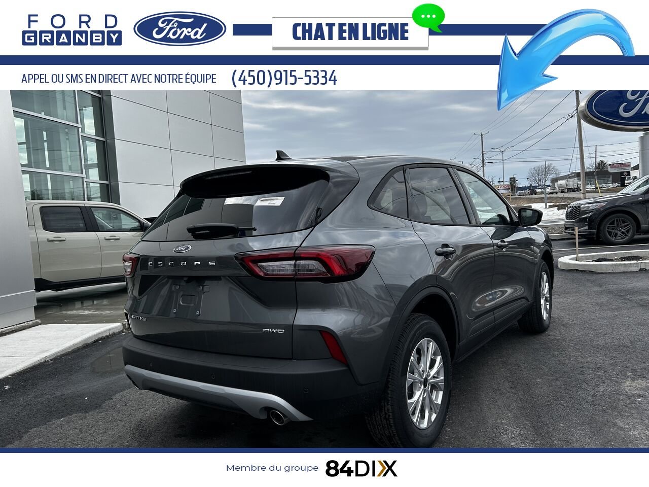 Ford Escape 2025 Gris carbonisé métallisé Granby - photo #2