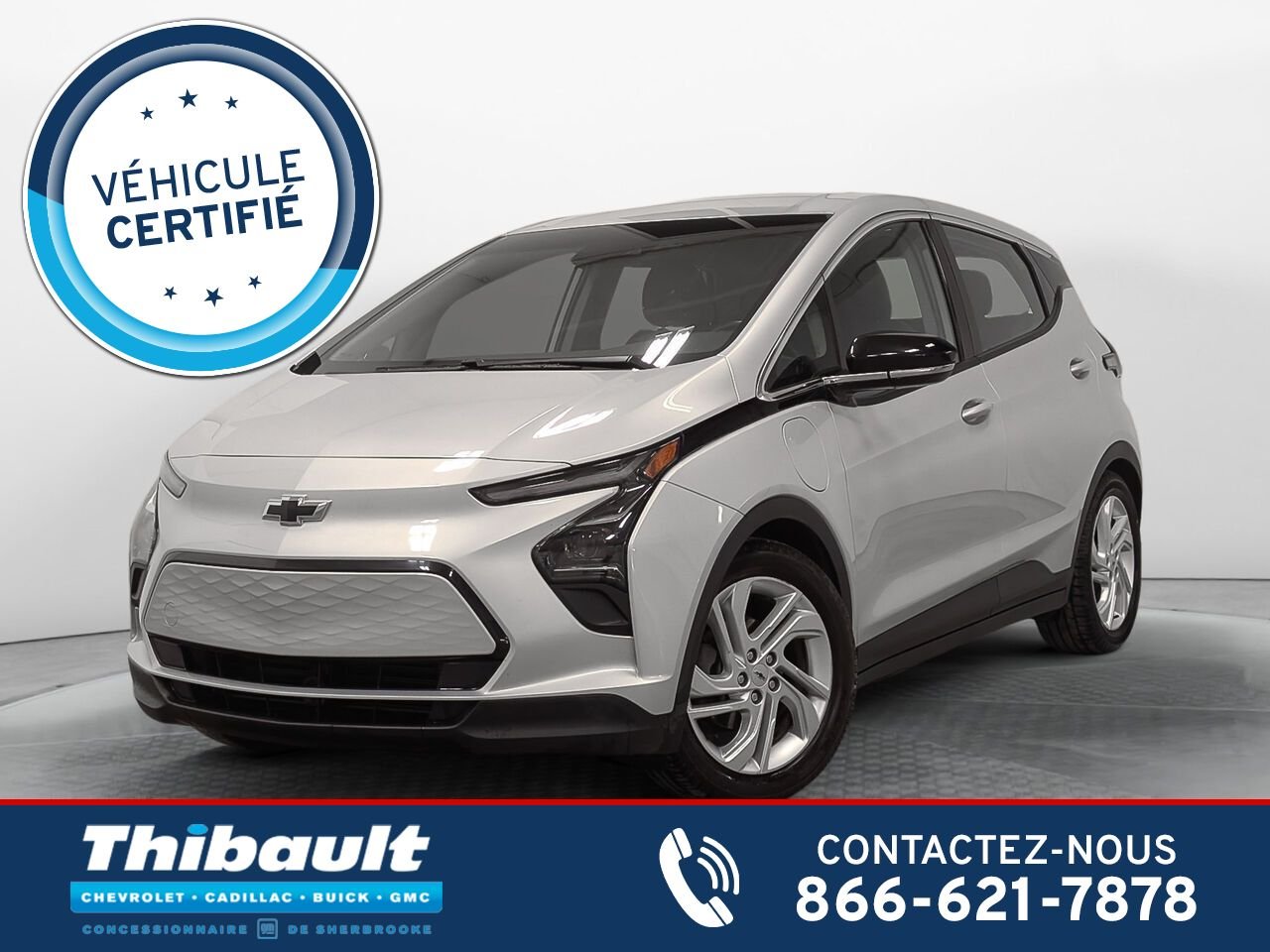 CHEVROLET BOLT EV LT Bas Kilométrage 2022 Argent Sherbrooke - photo #0