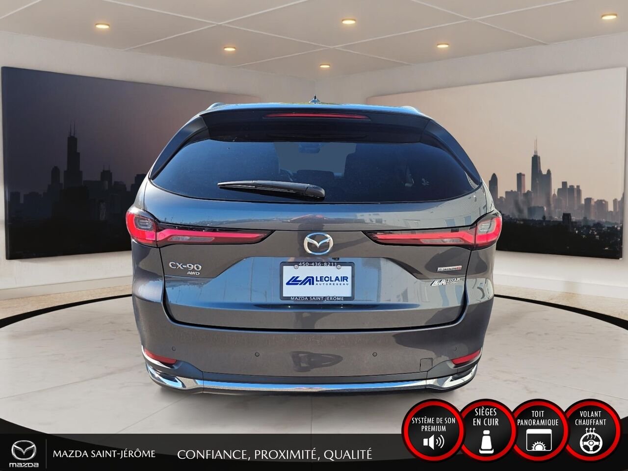 2024 Mazda CX-90 hybride léger GT-P | AWD | TOIT PANORAMIQUE | CUIR NAPPA | BOSE | MAGS Grey Saint-Jérôme - photo #6