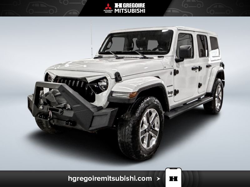 2021 Jeep Wrangler Unlimited Sahara 4X4 Cuir Caméra GPS White