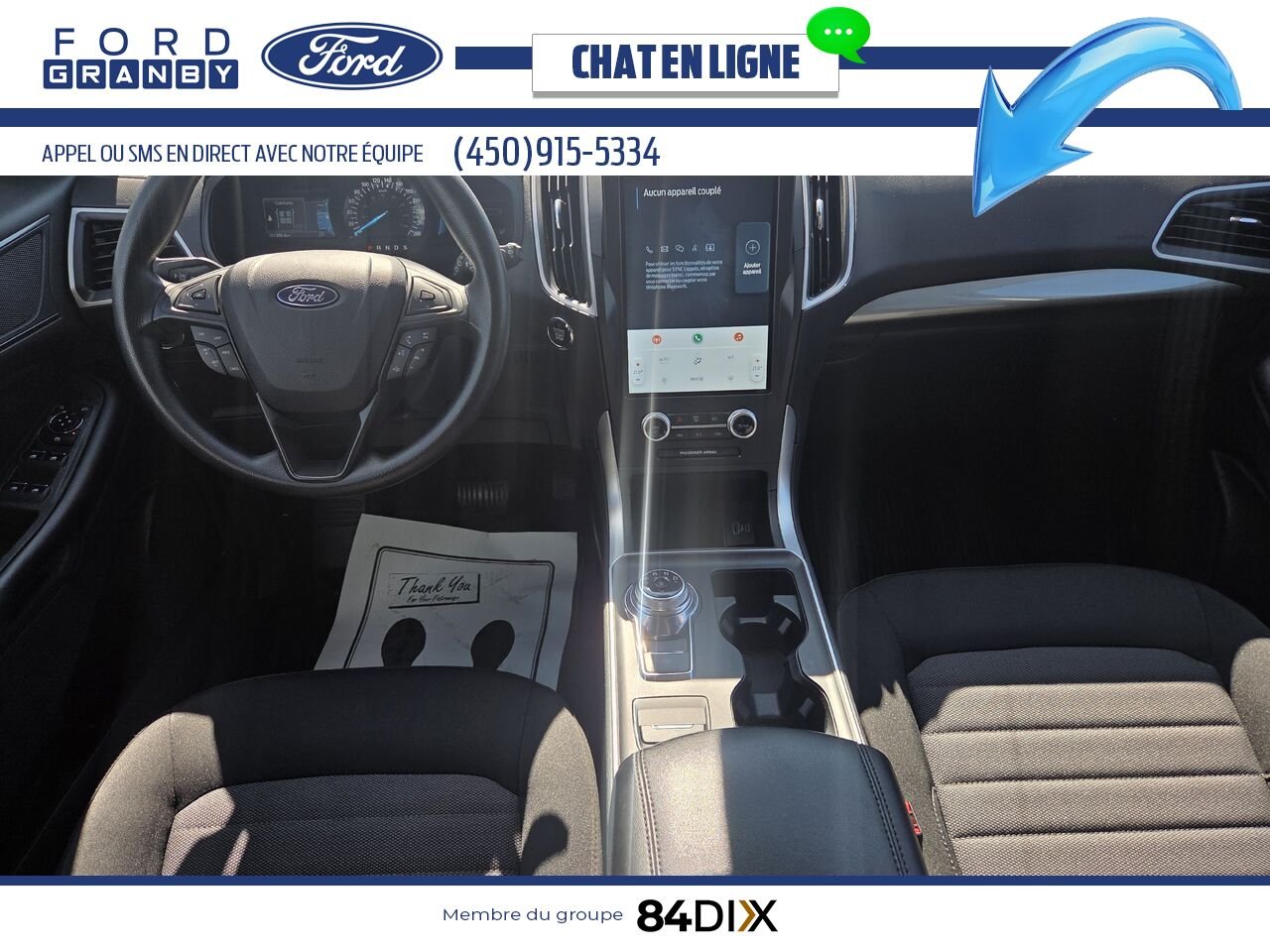 Ford Edge 2022 Blanc Granby - photo #8