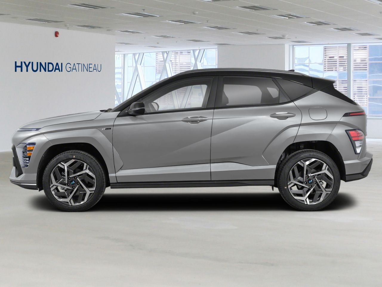 Hyundai Kona 2026 Gris cybernétique avec toit Noir abyssal Gatineau - photo #1