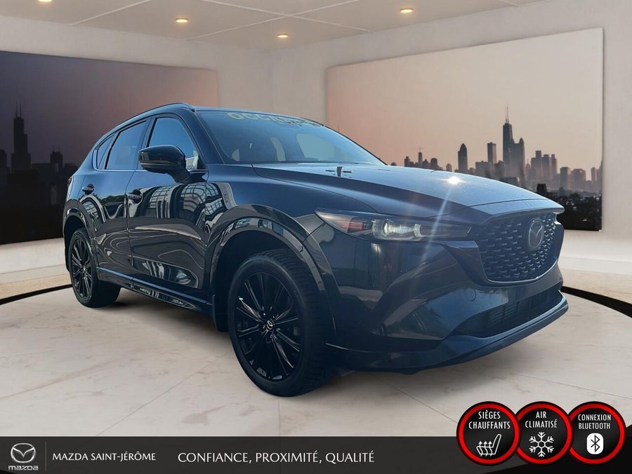 Mazda CX-5 Sport avec moteur turbo | AWD | TOIT OUVRANT | CUIR | NAVIGATION 2022 Noir