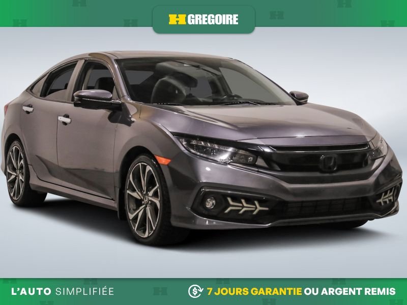 Honda Civic 820731 | Touring AUTO AC CUIR TOIT NAV MAGS CAM RECUL BLEUT 2019 Gris Laval - photo #0