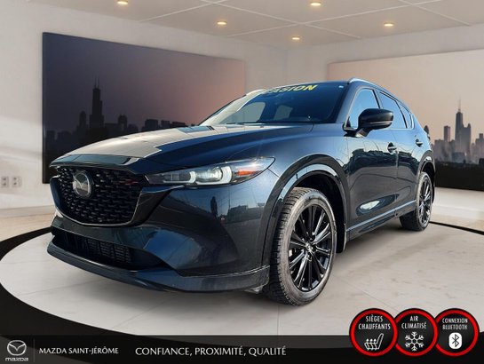 2022 Mazda CX-5 Sport avec moteur turbo | AWD | TOIT OUVRANT | CUIR | NAVIGATION Black