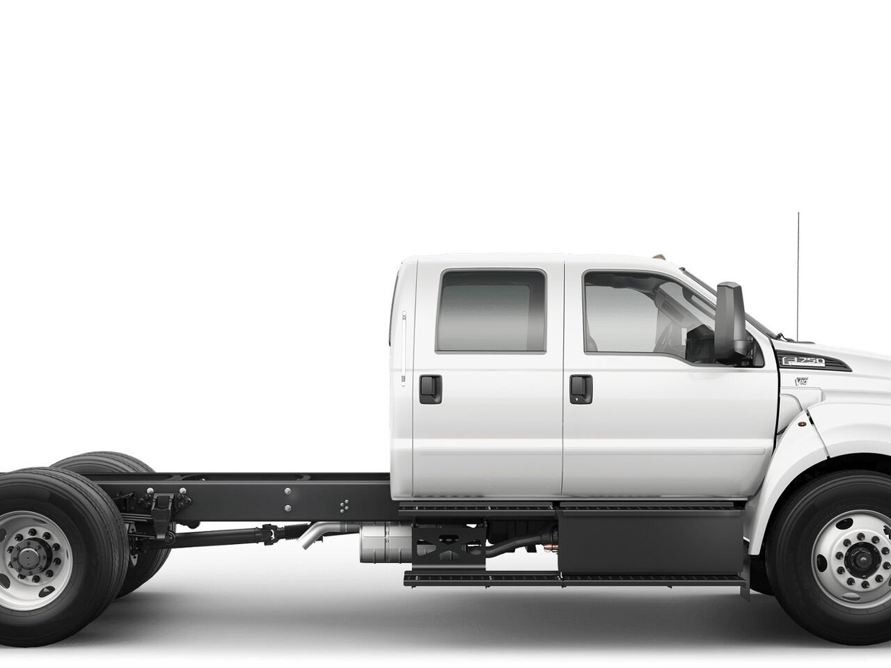 Ford F-750 Super Duty à cadre droit à essence 2027 Blanc Oxford Saint-Jérôme - photo #1