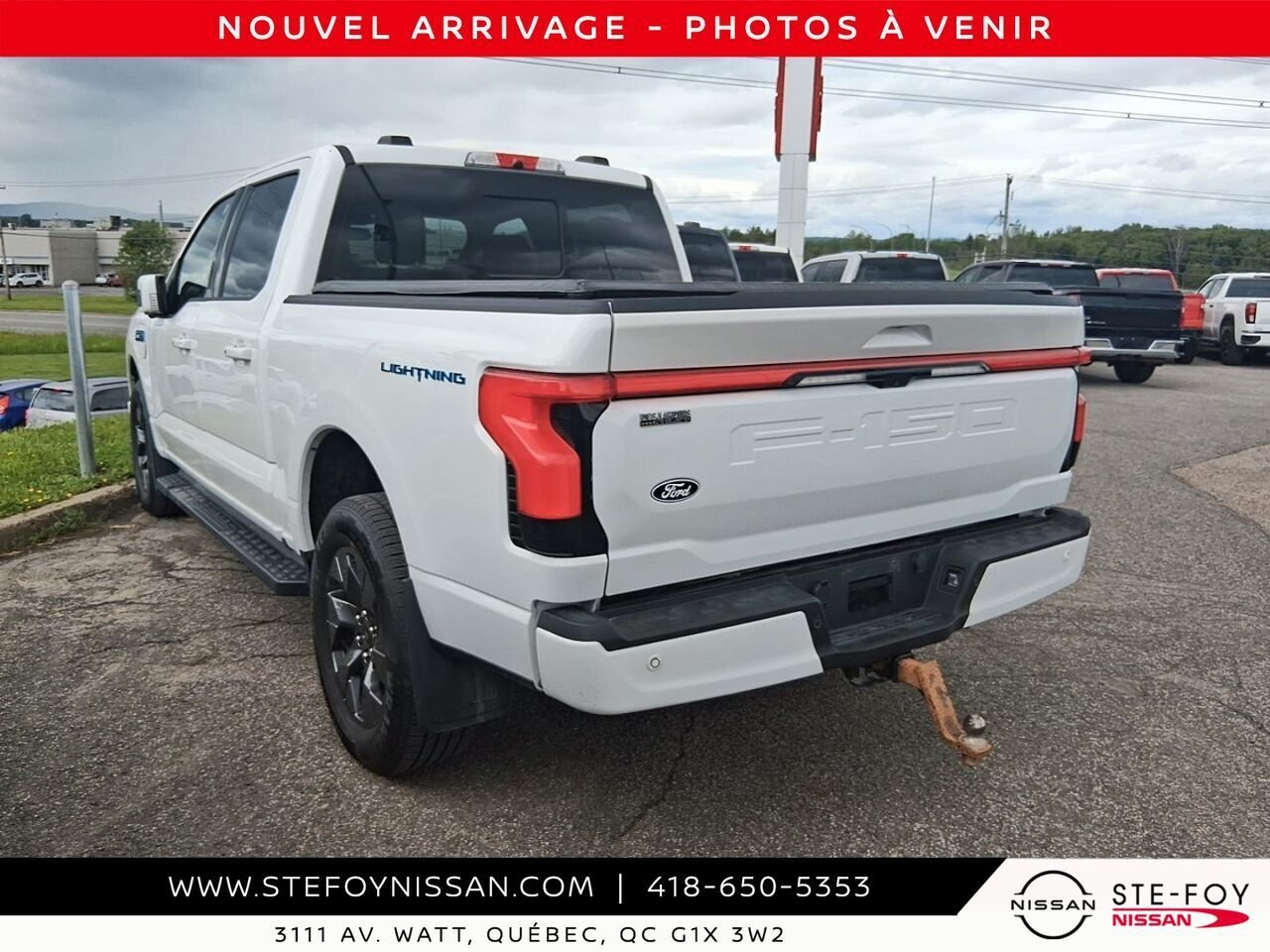 Ford F-150 Lightning LARIAT LONG RANGE 2024 Blanc Ste-Foy - photo #4