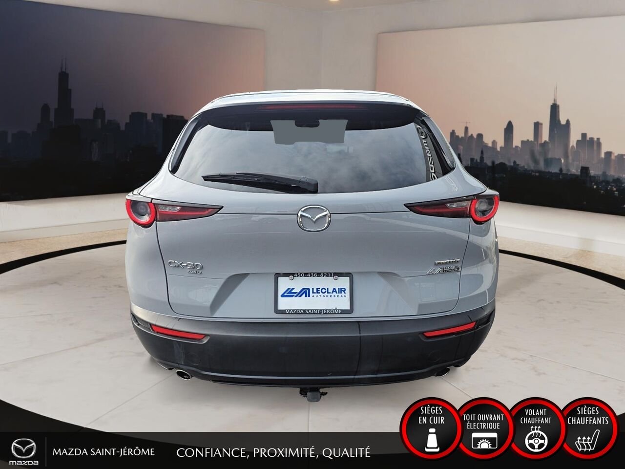 Mazda CX-30 GS LUXURY | 1 PROPRIÉTAIRE | JAMAIS ACCIDENTÉ | CUIR | TOIT OUVRANT | AWD 2025 Blanc Saint-Jérôme - photo #6
