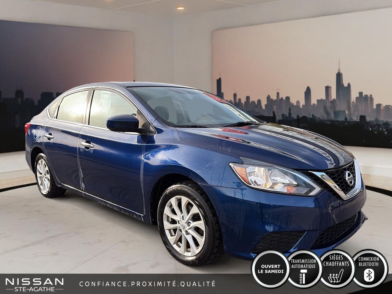 2019 Nissan Sentra Blue Ste-Agathe des Monts - photo #2