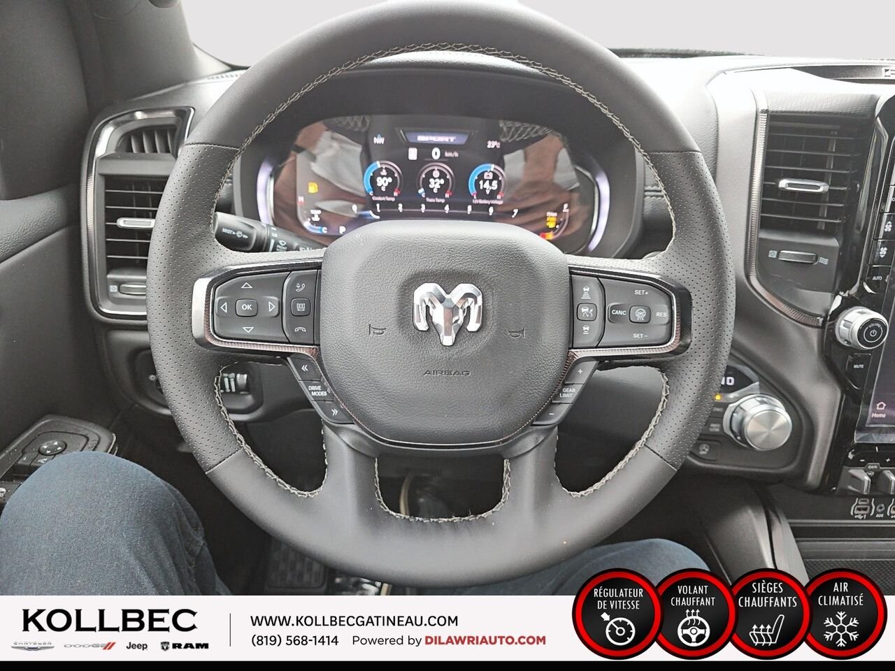 2026 RAM 1500 261440 | Sport cabine d'équipe 4x4 caisse de 5 pi 7 po Granite Crystal Metallic Gatineau - photo #8