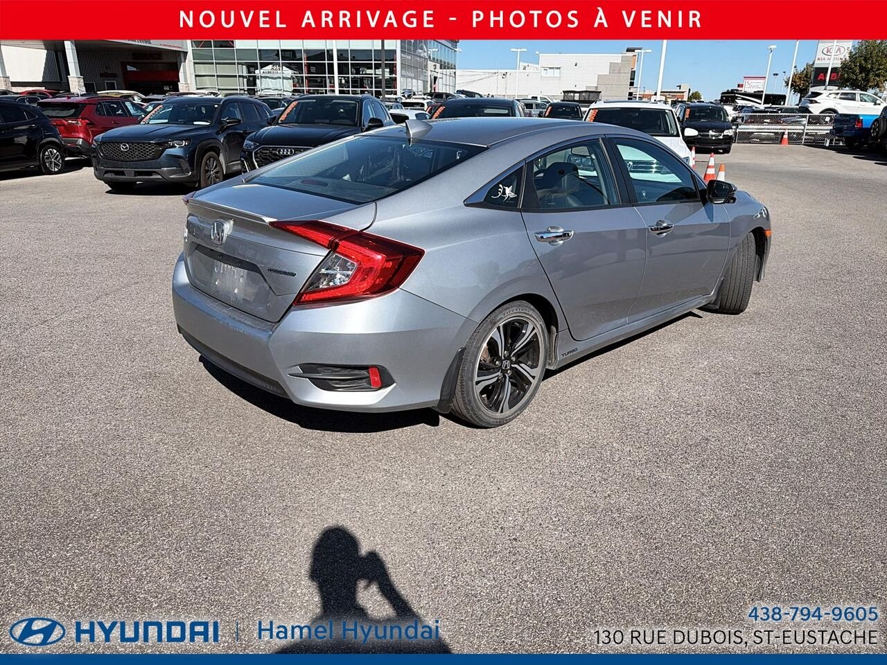 Honda CIVIC 2017 Gris Saint-Eustache - photo #4
