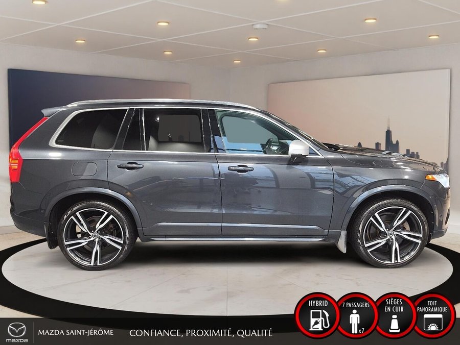 Volvo XC90 T8 R-DESIGN | PHEV | VOLANT CHAUFFANT | CAMÉRA 360 | SYSTÈME DE SON B&W | MAGS 22 PO 2018 Gris