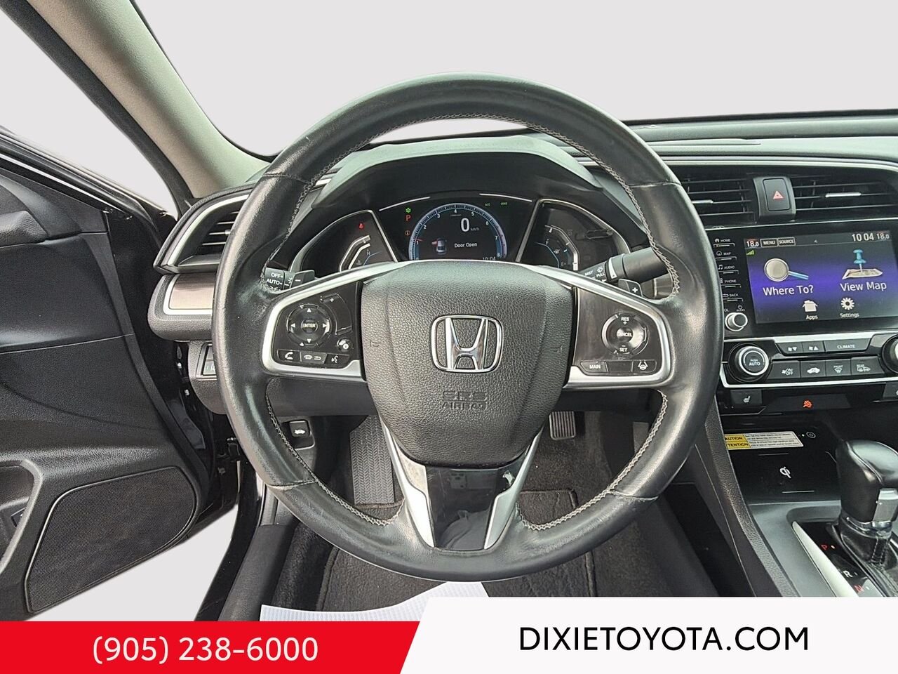 2019 Honda Civic Sedan TOURING CVT Black Mississauga - photo #11