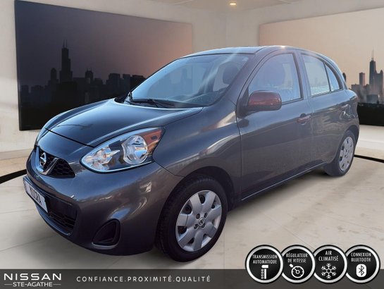 2017 Nissan Micra SV | SEULEMENT 25 111 KM | AUTOMATIQUE | 1 PROPRIÉTAIRE | JAMAIS ACCIDENTÉ Grey