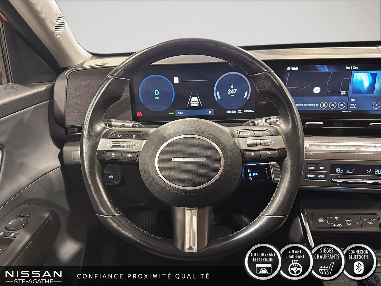 2024 Hyundai Kona Electric ULTIMATE TA | 100 % ÉLECTRIQUE | TOIT OUVRANT | CAMÉRA 360° | TÊTE HAUTE Red Saint-Jérôme - photo #10