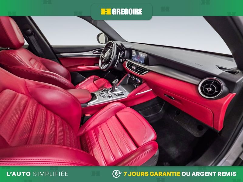 Alfa Romeo Stelvio 823103 | Ti Sport AWD AUTO A/C MAGS CUIR TOIT NAV CAM RECUL 2021 Argent Laval - photo #27