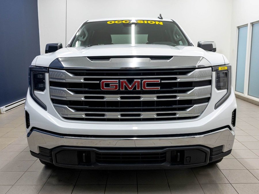 GMC Sierra 1500 SLE X31 CREW 4X4 DIESEL *NAV* SIÈGES CHAUF CARPLAY 2024 Blanc