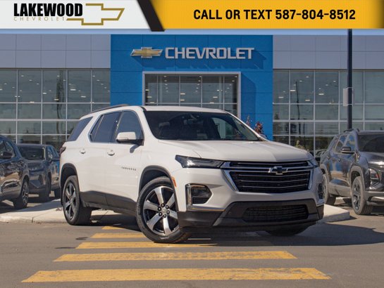 2023 Chevrolet Traverse LT True North AWD 3.6L 7 Passenger | Dual Panel Sunroof White