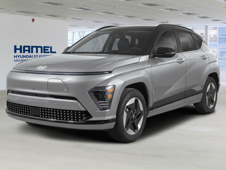 Hyundai Kona électrique 2026 2026 Gris cybernétique avec toit Noir abyssal
