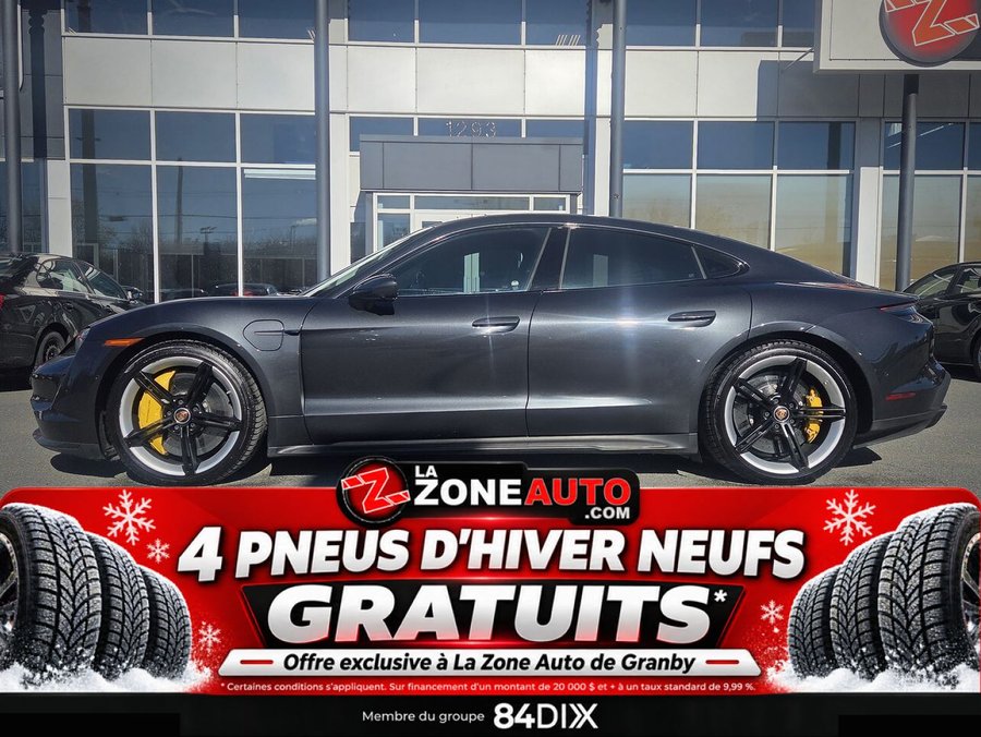 Porsche Taycan Turbo S FREIN CÉRAMIQUE + SUSPENSION PNEUMATIQUE + BURMESTER 3D HIGH-END 2020 Gris