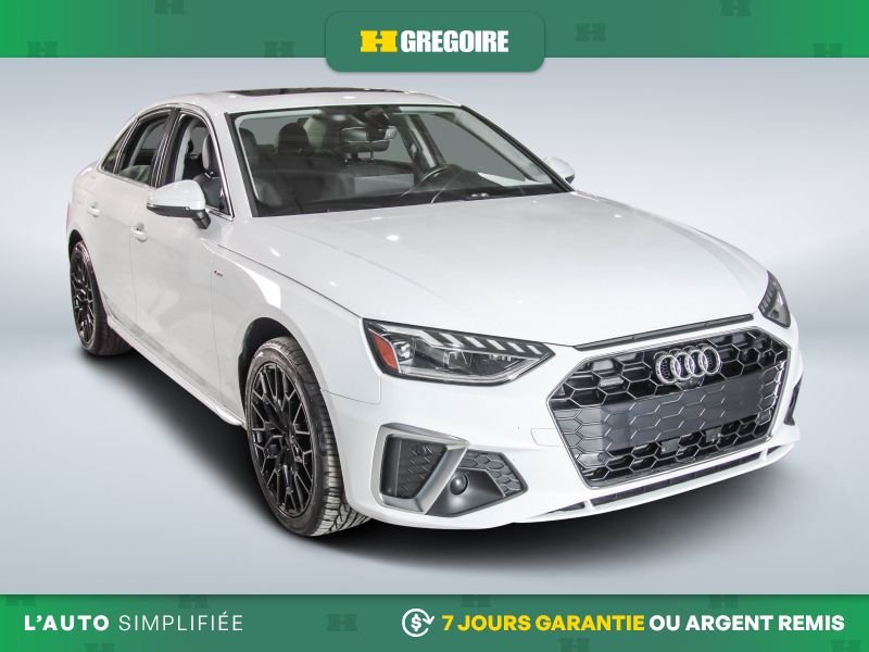 Audi A4 821306 | PROGRESSIVE AWD AUTO A/C CUIR TOIT NAV MAGS 2021 Noir Laval - photo #0