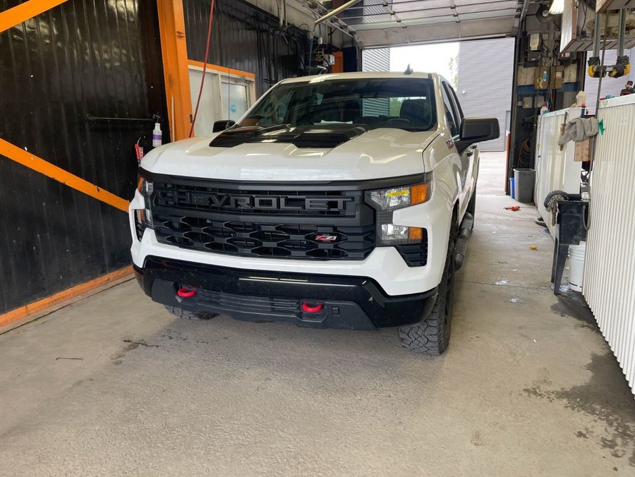 Chevrolet Silverado 1500 CUSTOM TRAIL BOSS CREW 4X4 *BEDLINER* CARPLAY WIFI 2022 Blanc