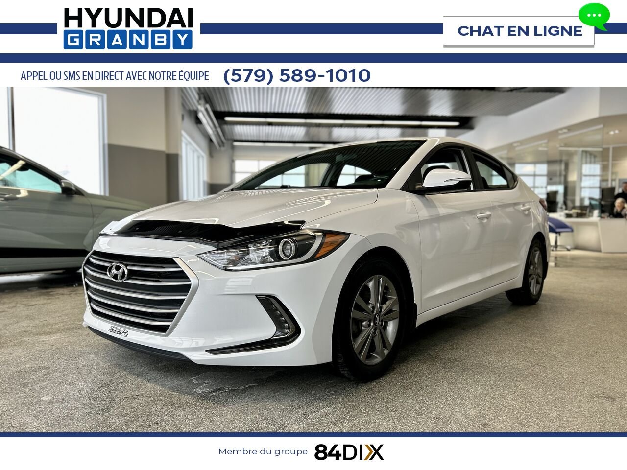Hyundai Elantra 2018 Blanc Granby - photo #3