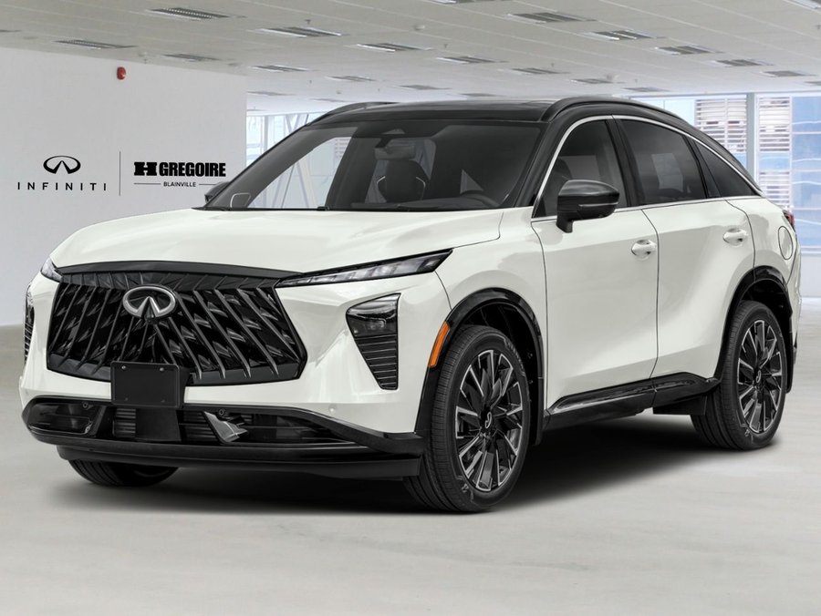 2027 INFINITI QX65 2027 Radiant White/Black Obsidian
