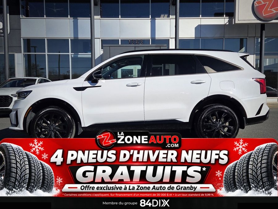 Kia Sorento SX AWD Cuir Rouge + 6 PASSAGERS 2022 Blanc