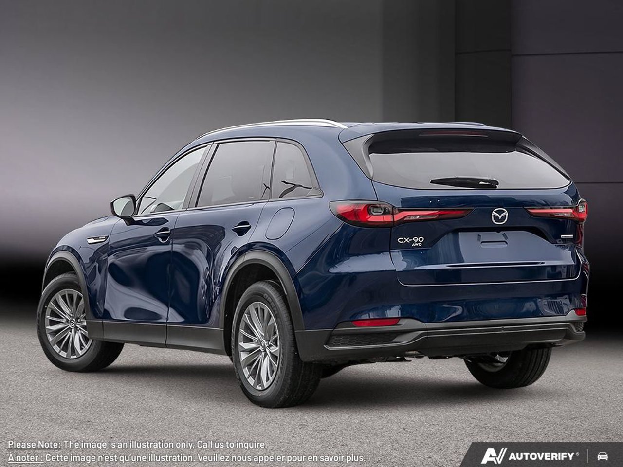 2026 Mazda CX-90 PHEV JM3KKCHA2T1421726 Deep Crystal Blue Mica Mirabel - photo #3